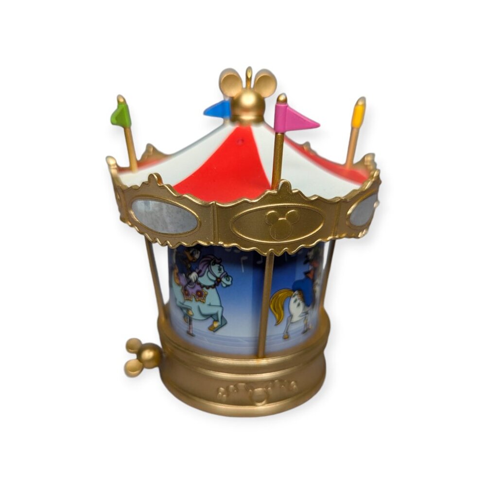 Hallmark 2010 Mickey's Merry Carousel Ornament Magic Motion